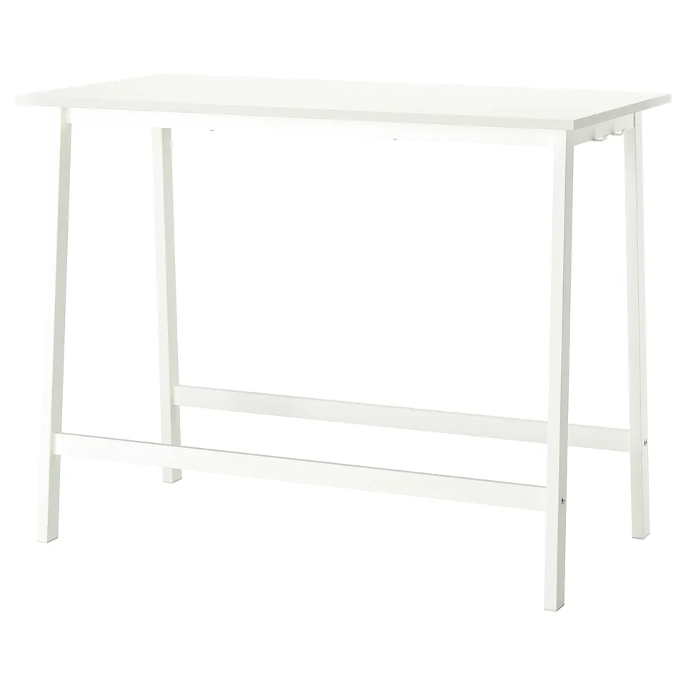 MITTZON conference table, minimalist, adjustable height, for sitting or standing.