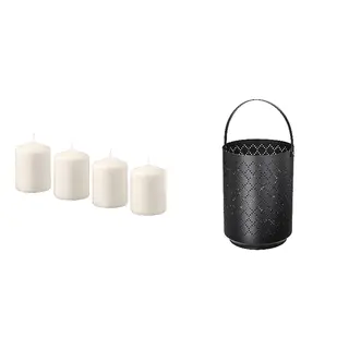 candle(unscented) + open lantern