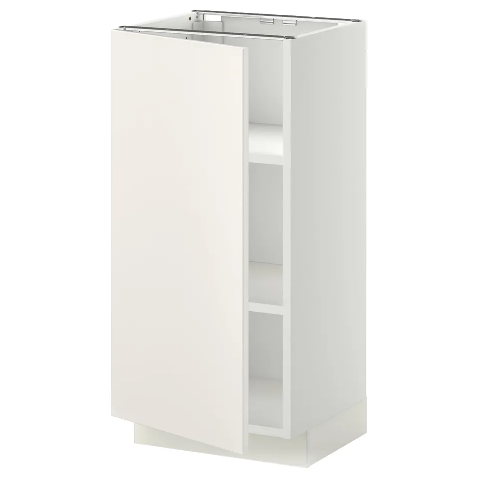 METOD kitchen cabinet in white with one adjustable shelf, sleek design.