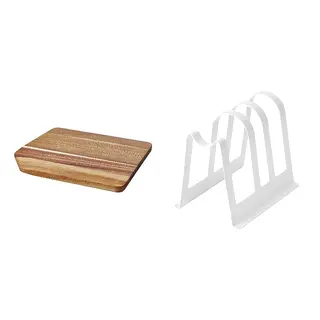 cutting board + stand set: chopping board + cutting board and lid stand