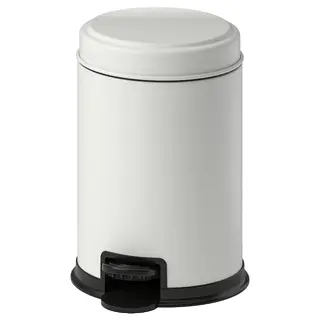 PÄRLSLINKE waste bin, white, 3 l