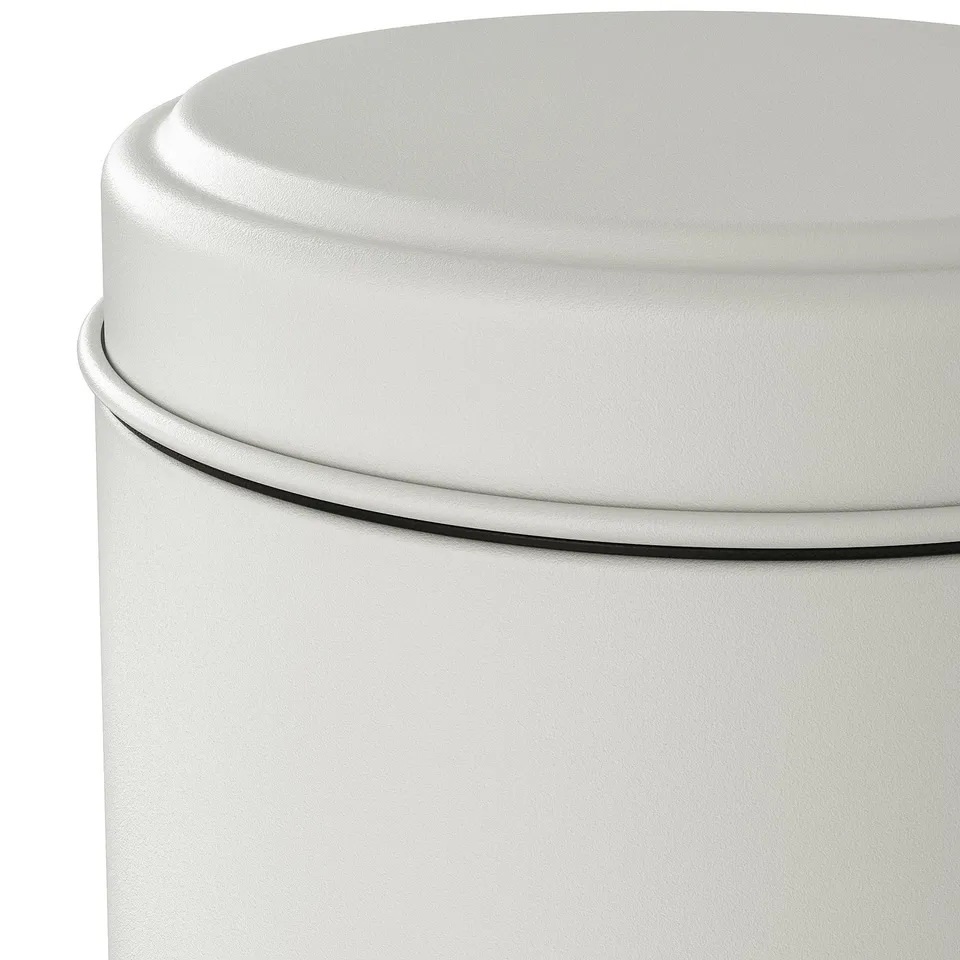 PÄRLSLINKE Waste bin, white, 3 l