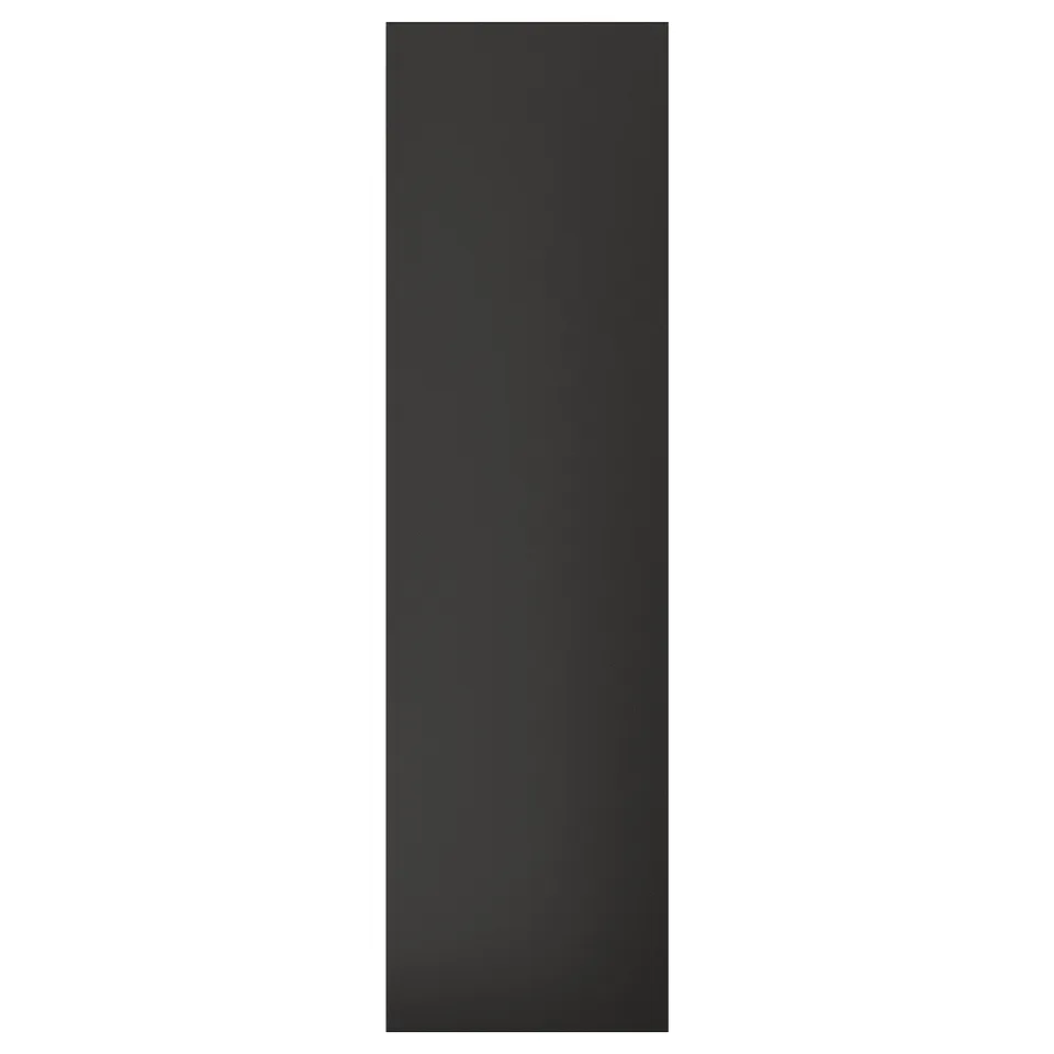 Black rectangular cover panel, sleek, modern design. Made from recycled wood and plastic, matt finish.