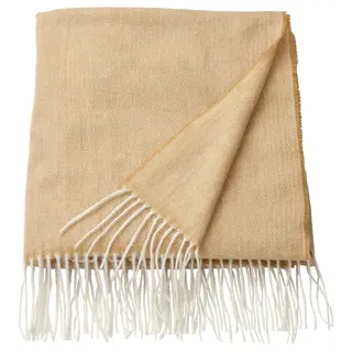 HOLMVI throw, beige-yellow, 120x160 cm