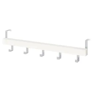 TJUSIG hanger for door/wall, white, Length 60 x Depth 4 x Height 8 cm