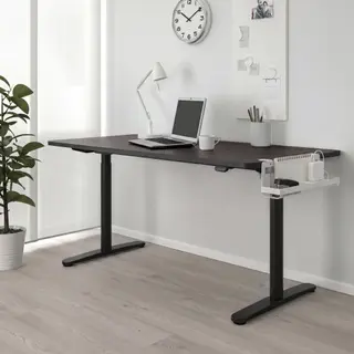 BOLLSIDAN/FÖRSÄSONG set: desk sit/stand + cable management tray