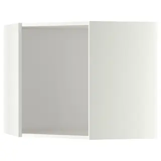 METOD corner wall cabinet, white, 68x37x60 cm