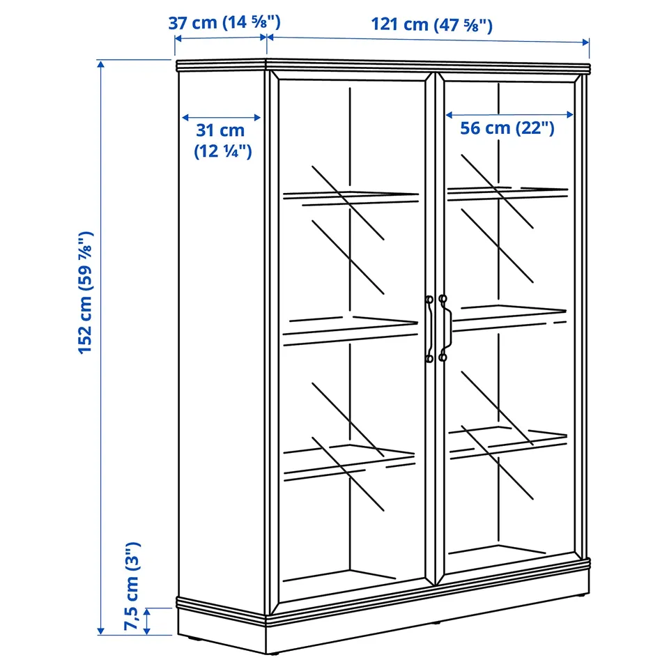 Illustration with measurements for the product: LANESUND.