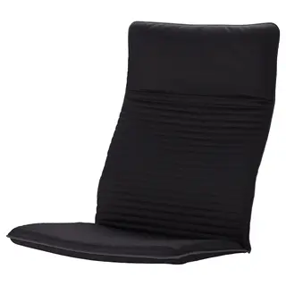 POÄNG armchair cushion, Knisa black, Length 133 x Width 57 cm