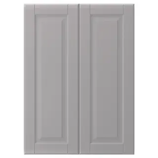 BODBYN 2-p door f corner base cabinet set, grey, Width 25.4 x Height 69.7 cm
