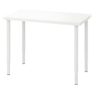 LINNMON/OLOV set: table top + leg, adjustable x4