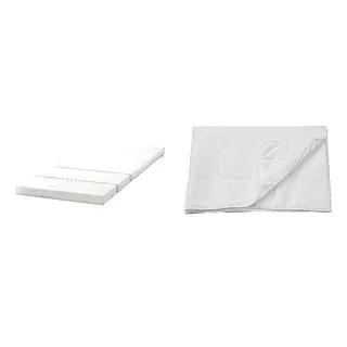 PLUTTEN/ÄNGSKORN set: foam mattress for extendable bed + mattress protector