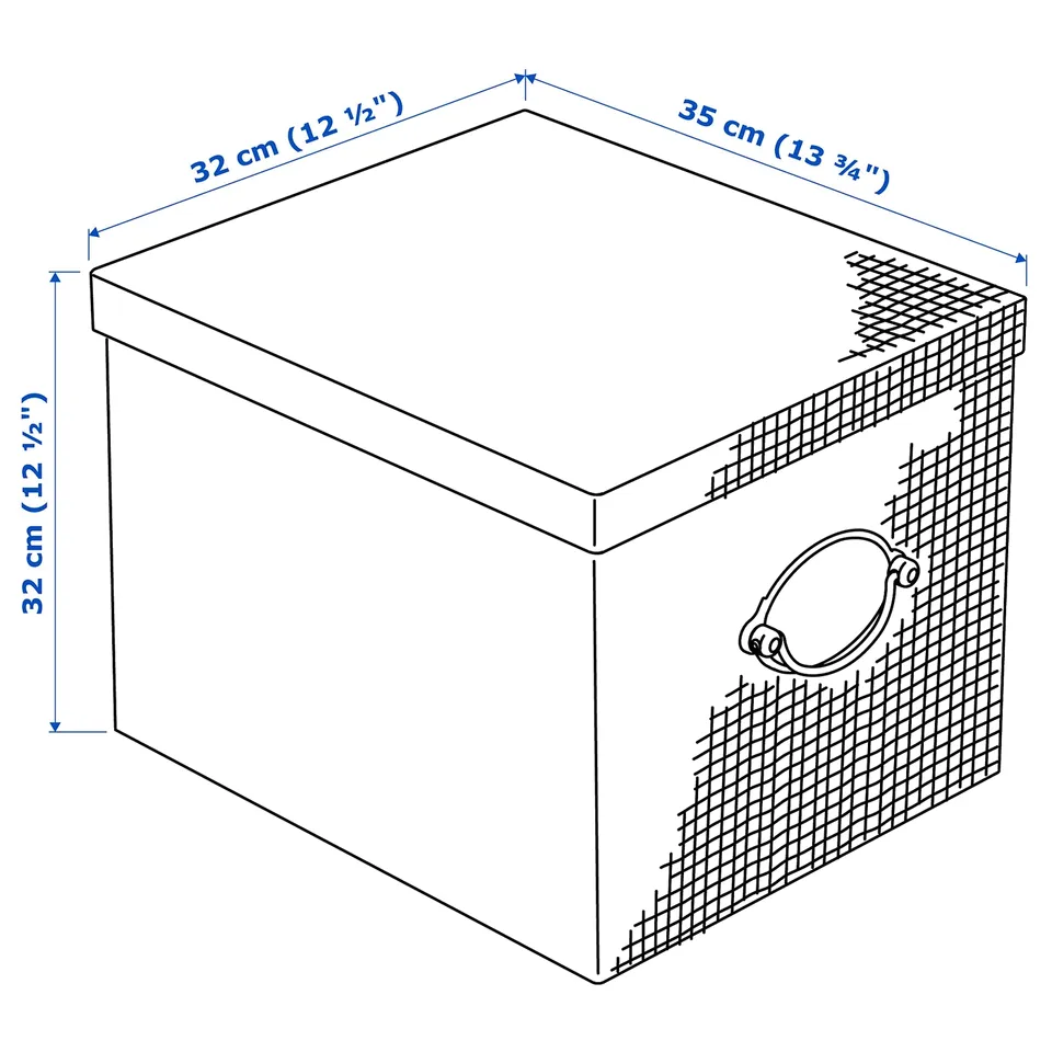 Illustration with measurements for the product: KVARNVIK.