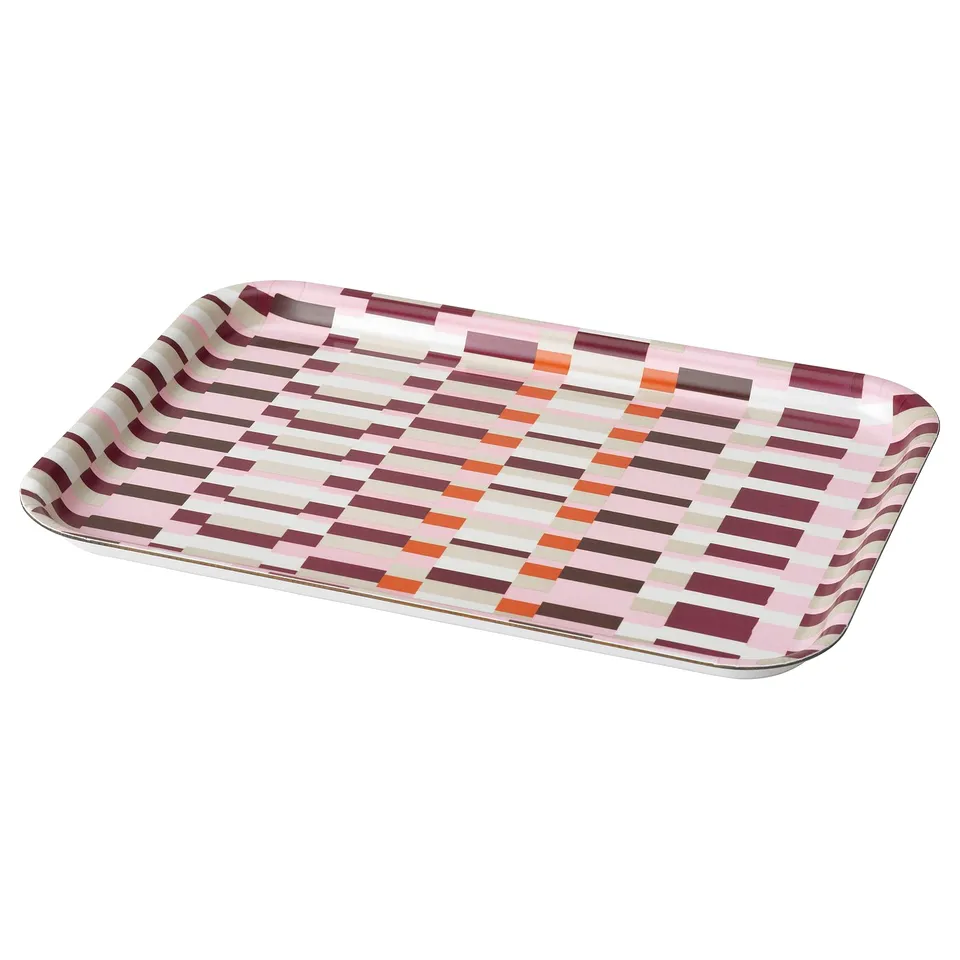 HÖSTAGILLE Tray, multicolour, 20x28 cm