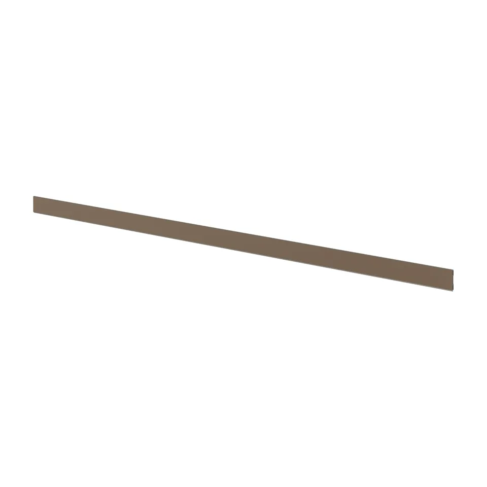 VOXTORP brown kitchen plinth, plastic foil & thermoplastic, rectangular shape.