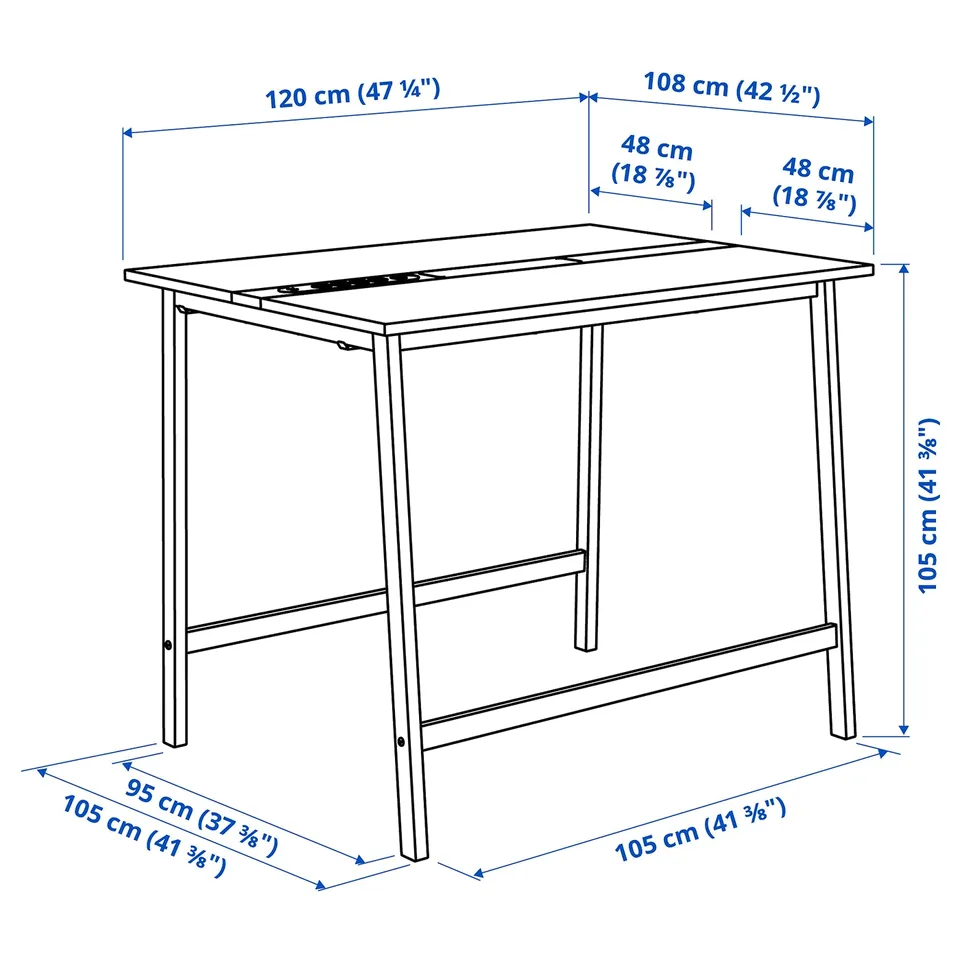 Illustration with measurements for the product: MITTZON.