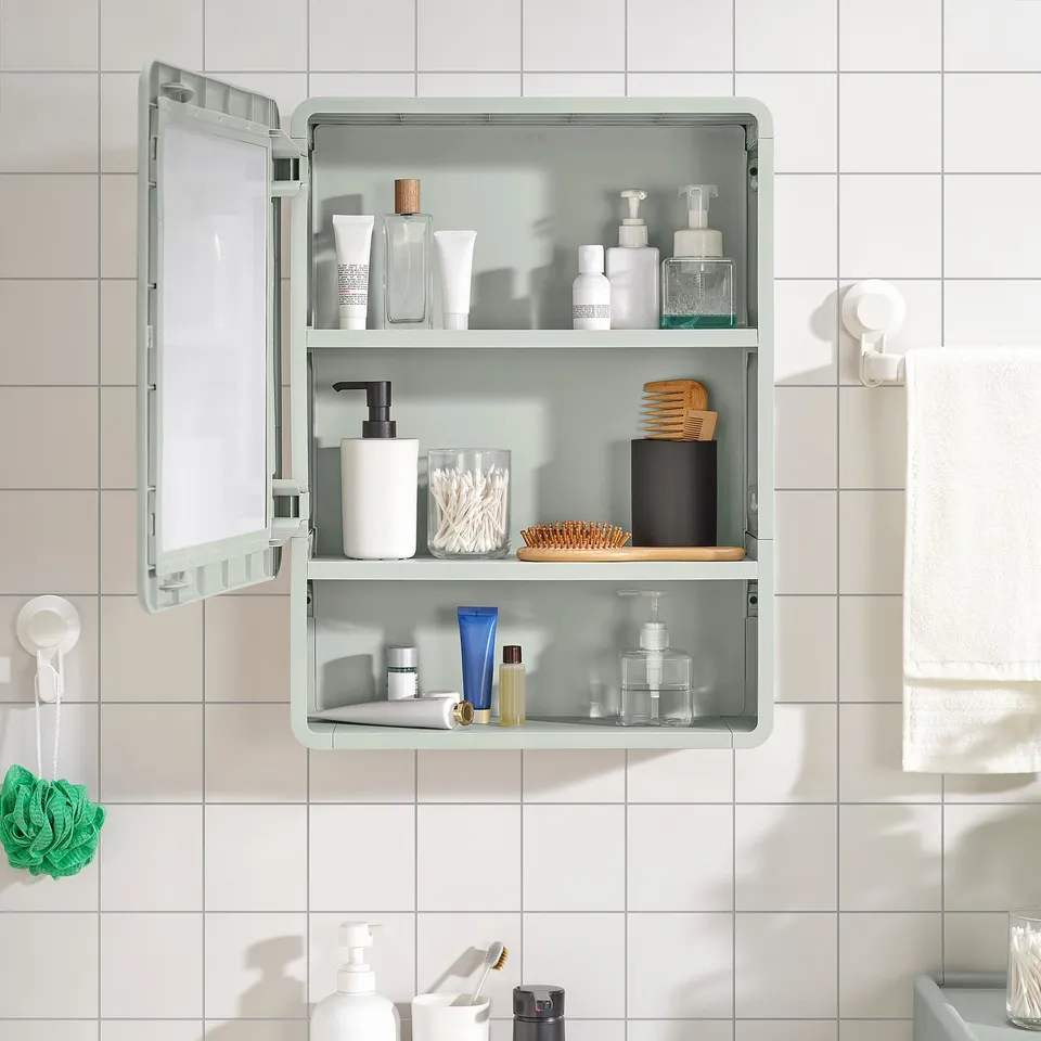 part: IVÖSJÖN mirror cabinet with 1 door