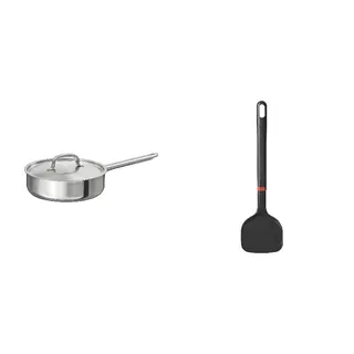 BESINNING/IKEA set: sauté pan + wok spatula