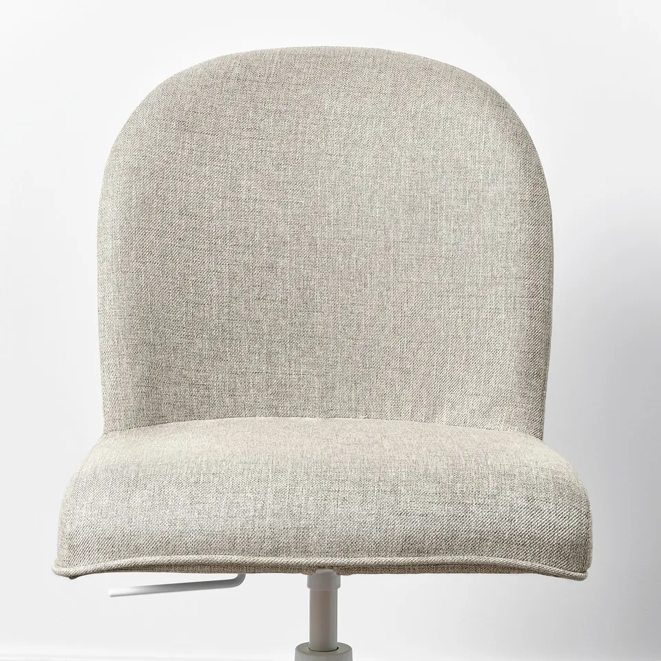 ROSENTORP Desk and chair, white/beige