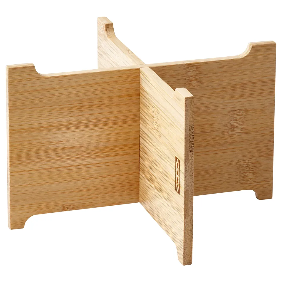 A bamboo jar stand ÖGONTRÖST, folds, stable, brown.