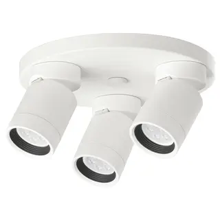 NYMÅNE ceiling spotlight with 3 spots, white