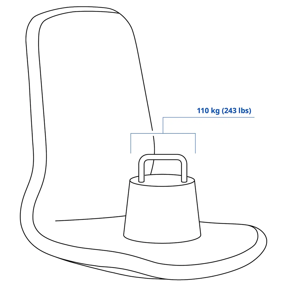 part: LÅNGFJÄLL seat shell with high back