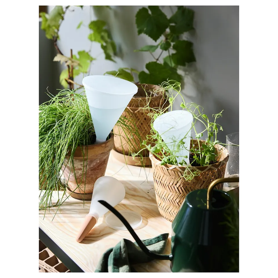 SVÄMSKOG Self-watering insert, terracotta/transparent, 25 cl