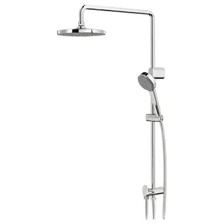 BROGRUND head/handshower kit with diverter, chrome-plated