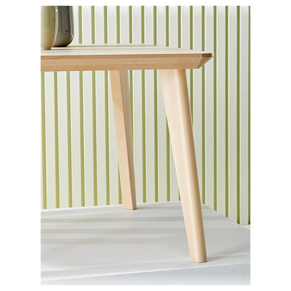 LISABO / RÖNNINGE Table and 2 chairs, ash veneer/green, 88x78 cm