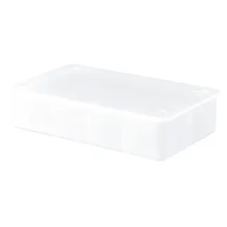 GLIS box with lid, transparent, 34x21 cm