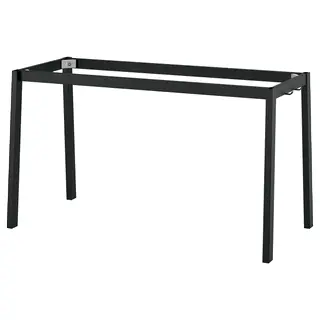 MITTZON underframe for conference table, black, 140x68x73 cm