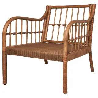 HOLMSTA armchair, handmade beige, Width 62 x Depth 75 x Height 73 cm