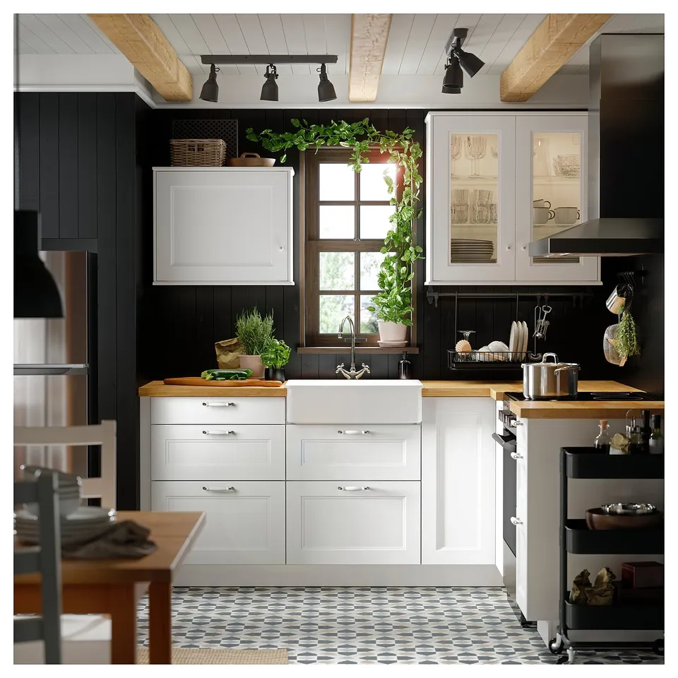 KARLBY Worktop, oak/veneer, 186x3.8 cm