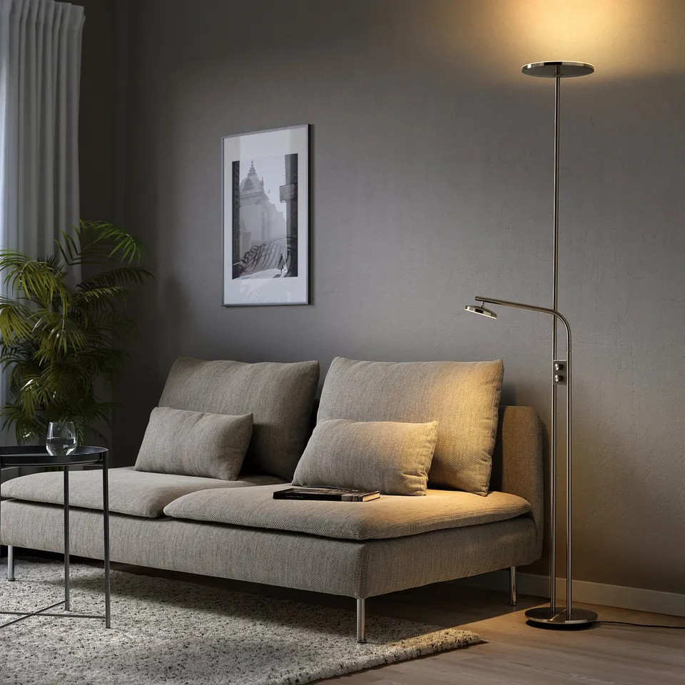 part: ISJAKT LED floor uplighter/reading lamp