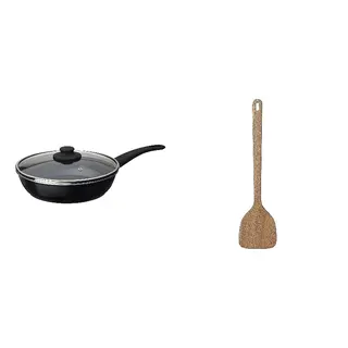 HEMLAGAD/MAJFISK set: sauté pan with lid + wok spatula