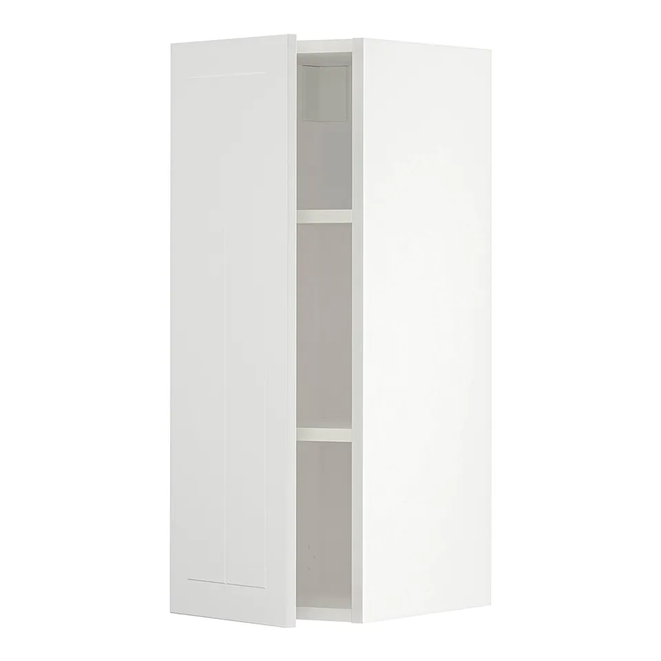 METOD white cabinet, rectangular with single door, minimalist design.