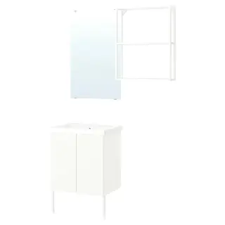 ENHET bathroom, white, 64x43x87 cm