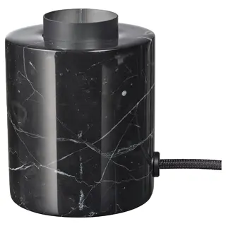 MARKFROST table lamp, marble black, Height 11 cm