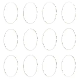 HASSJÖN shower curtain ring, white