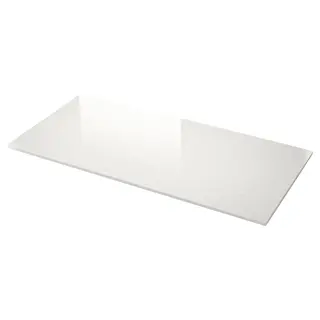 LOCKEBO custom made worktop, off-white marble effect/glass composite, 1 m²x4.0 cm