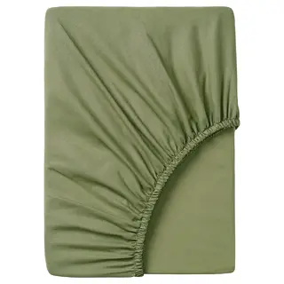 DVALA fitted sheet, light green, Length 200 x Width 90 cm