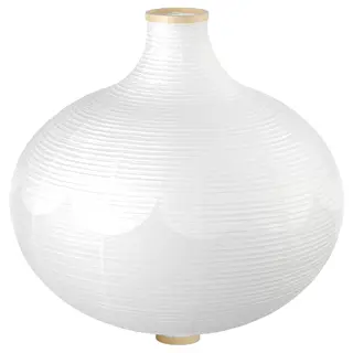 RISBYN pendant lamp shade, onion shape/white, 57 cm