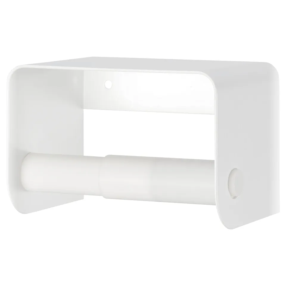 ENUDDEN Toilet roll holder, white, 9x13x8 cm