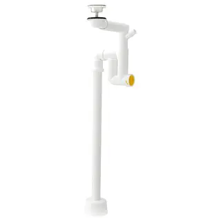 RÄNNILEN water trap w flexible pipe, 1 bowl