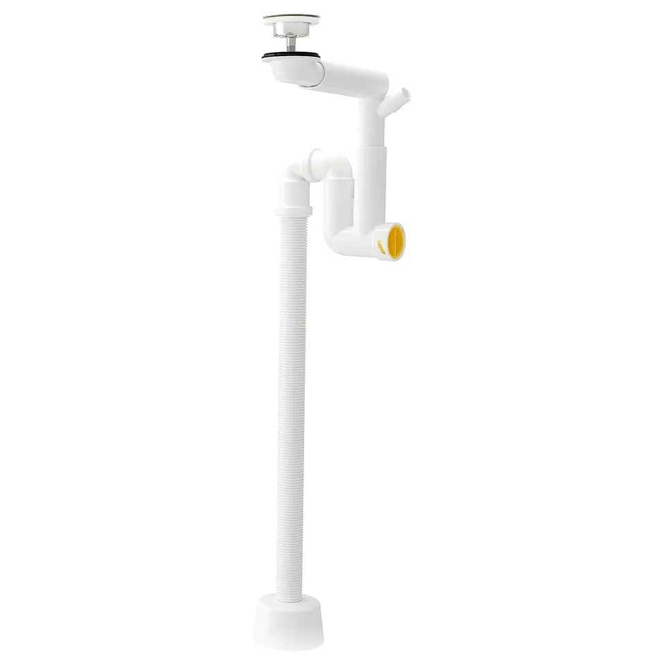 part: RÄNNILEN water trap w flexible pipe, 1 bowl