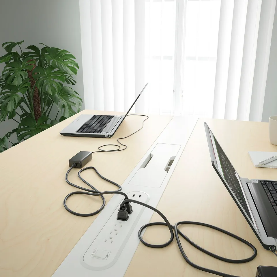 Conference table with power & cable management