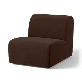 STOCKHOLM 2025 1-seat section, Alhamn dark brown, Depth 99 x Width 69 cm