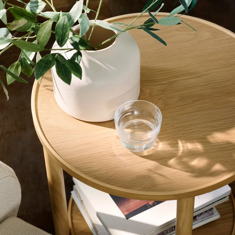 VALNÄS Side table, oak veneer