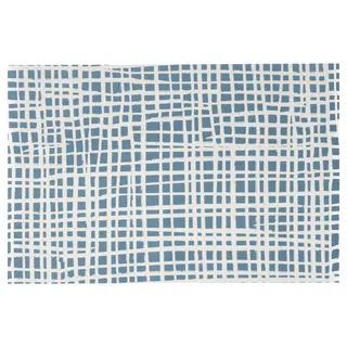 BARRSLÖJA bath mat, blue, Length 60 x Width 40 cm
