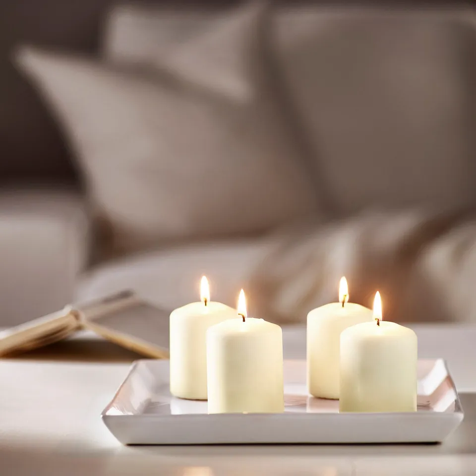 part: HEMSJÖ unscented pillar candle